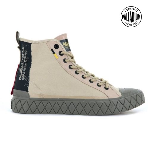 Pánské Tenisky Palladium Palla Ace Supply Mid High Tops Hnědožlutý | CZ WQB-75R